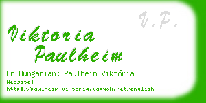 viktoria paulheim business card